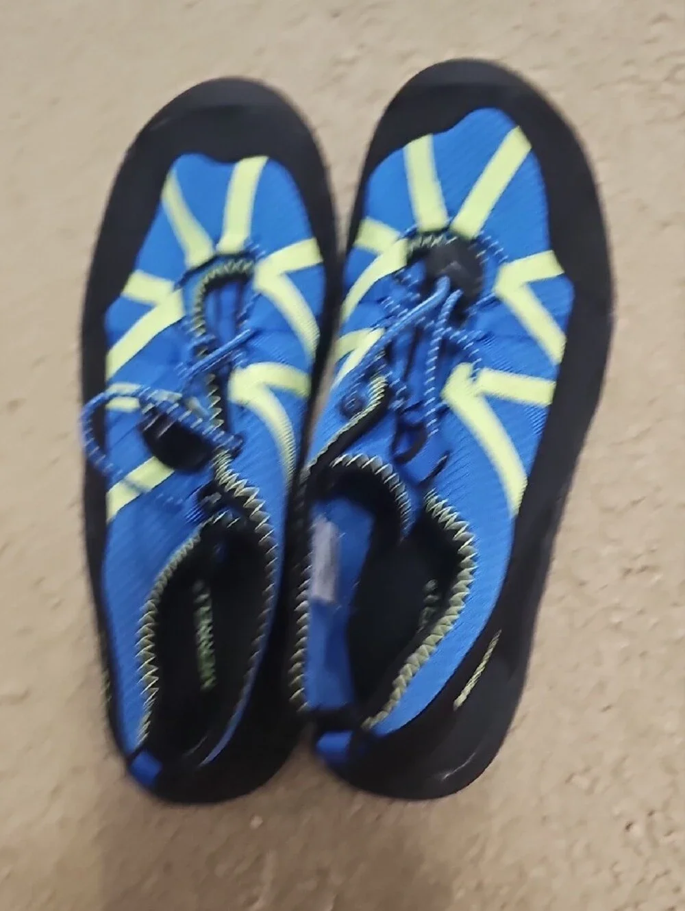 Merrell Blue and Yellow Slip-On Water Sneakers